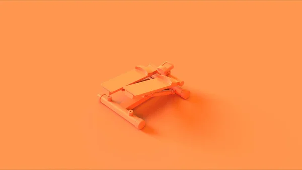 Orange Léptető Gyakorlása Machine Illusztráció Renderelés — Stock Fotó