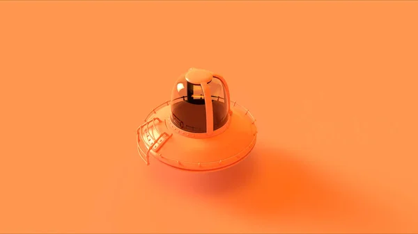 Orange Ufo Illustration Göra — Stockfoto
