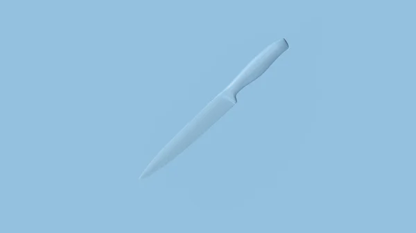 Coltello Blu Pallido Illustrazione Rendering — Foto Stock