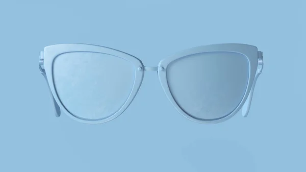 Occhiali Sole Blu Pallido Illustrazione Rendering — Foto Stock