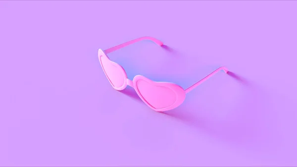 Herzförmige Sonnenbrille Illustration Rendering — Stockfoto