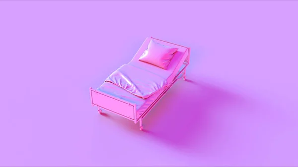 Pink Hospital Modern Adjustable Bed Illustration — Stock Photo, Image