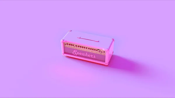粉红色扬声器单元 — 图库照片