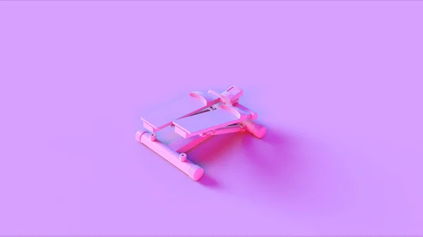 Pink Stepping Exercise Machine 3d illustration 3d rendering