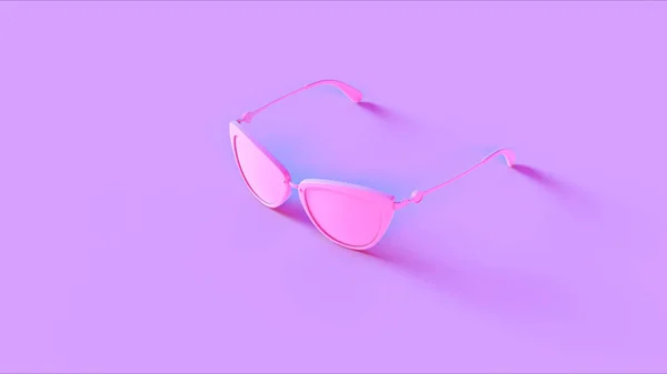 Occhiali Sole Rosa Illustrazione Rendering — Foto Stock
