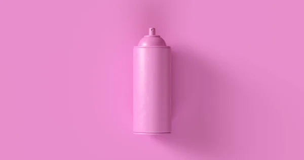 Roze Spray Kan Illustratie — Stockfoto