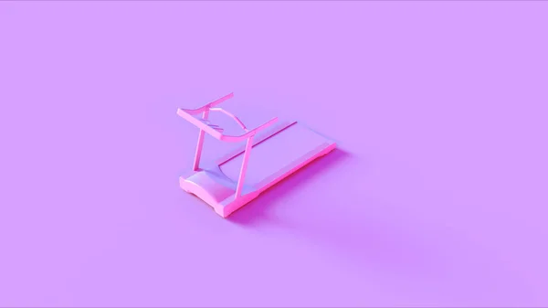 Pembe Koşu Bandı Koşu Makinesi Illüstrasyon Render — Stok fotoğraf