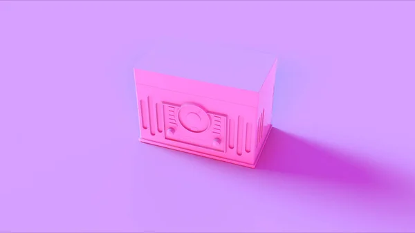 Pink Vintage Record Player — стоковое фото