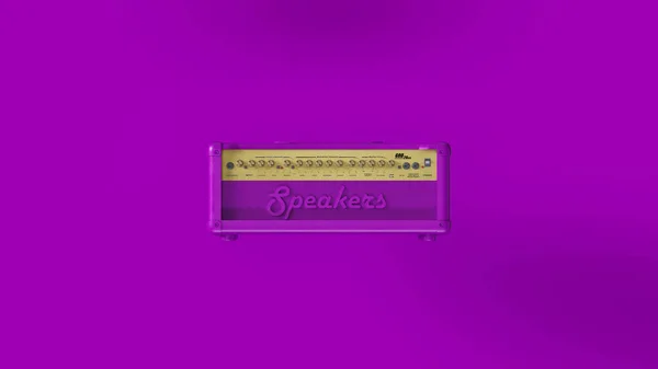 Purple Concert Speaker 3d illustration