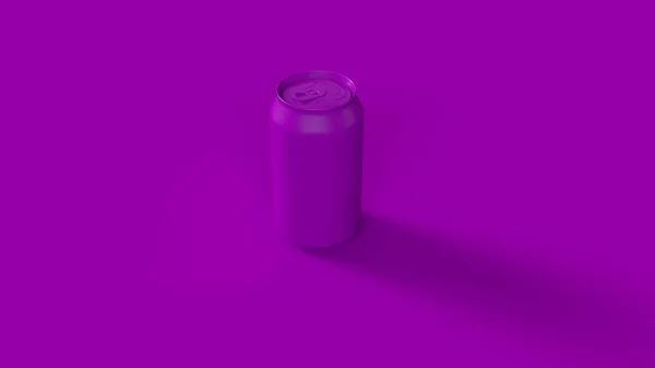 紫色饮料罐 — 图库照片