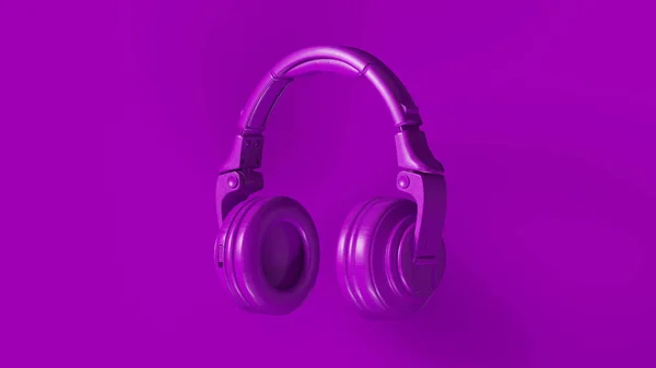 Фіолетовий Сучасні Навушники Ілюстрація — стокове фото