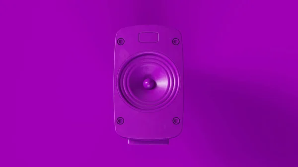 Unidade Alto Falante Roxo Ilustração Renderização — Fotografia de Stock