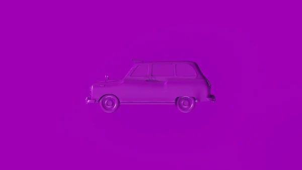 Purple Cab Illustration Rendering — Stock Photo, Image