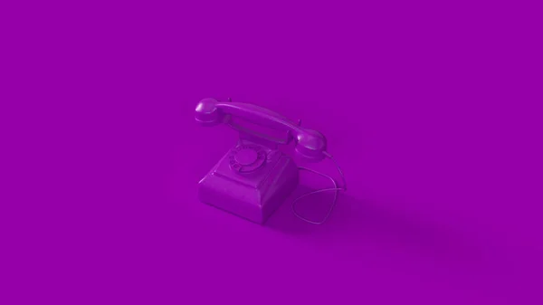 Illustrazione Rendering Del Telefono Viola — Foto Stock