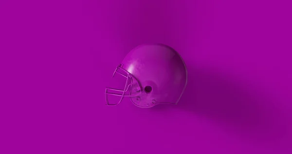 Purple American Football Kask Ilustracja — Zdjęcie stockowe