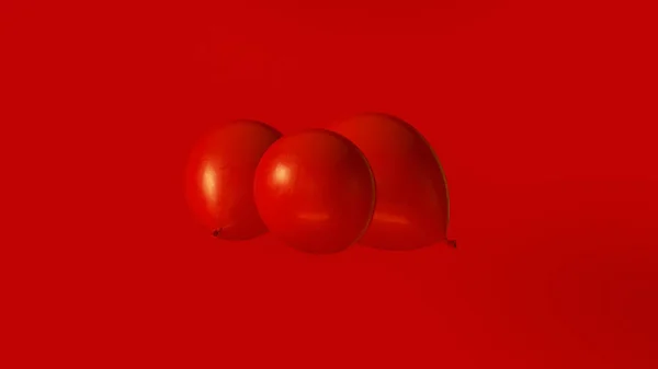 빨간색 렌더링 일러스트레이션 — 스톡 사진