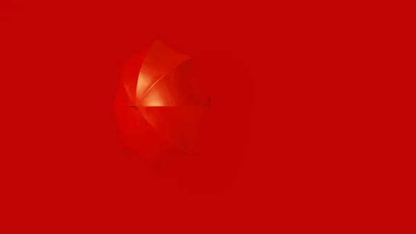 Czerwony Parasol Ilustracja — Zdjęcie stockowe