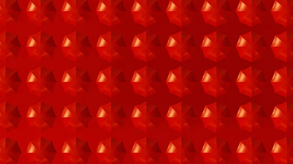 Lots Red Umbrellas Grid Pattern Illustration Render — Stock Photo, Image