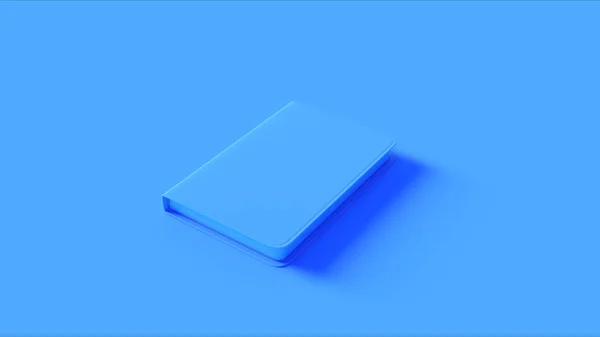 Niebieski Notebook Ilustracja Renderowania — Zdjęcie stockowe