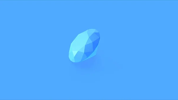 Grand Diamant Bleu Illustration Rendu — Photo