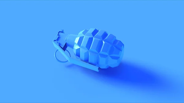 Blue Grenade Illustration Render — Stock Photo, Image