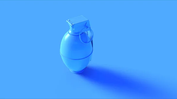 Grenade Bleue Illustration Rendu — Photo