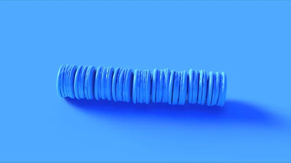 ブルーマクロン3Dイラスト3Dレンダリングのライン — ストック写真