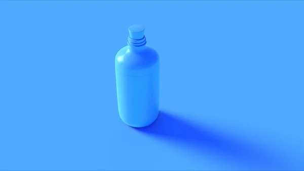 Blaue Vintage Medizinflasche Mit Korkstop Illustration — Stockfoto