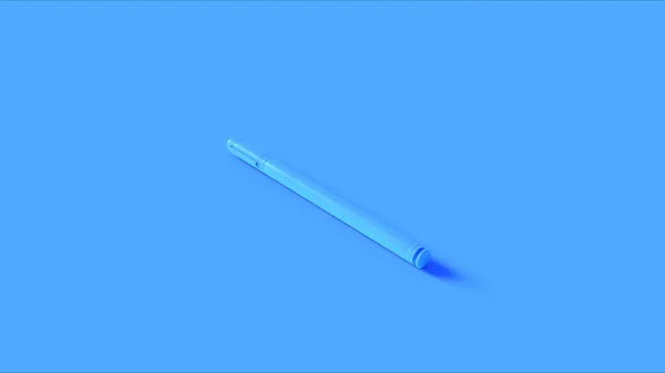 Blauwe Pen Illustratie Rendering — Stockfoto