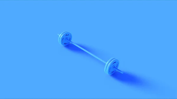 Blue Barbell Illustration Rendering — Stock Photo, Image