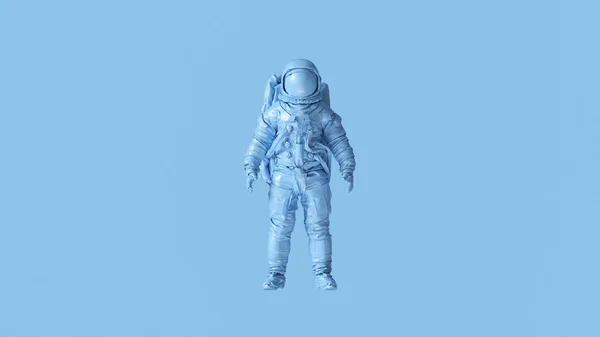 Kék Spaceman Űrhajós Cosmonaut Illusztráció Renderelés — Stock Fotó