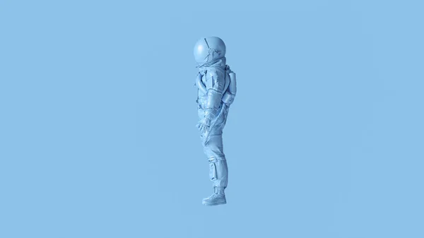 Azul Spaceman Astronauta Cosmonauta Ilustração Render — Fotografia de Stock