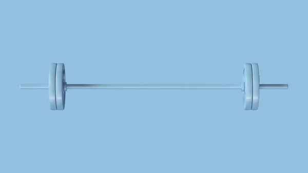 Blue Barbell Ілюстрація Рендеринга — стокове фото