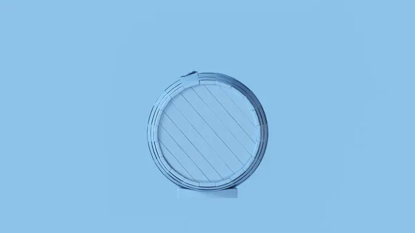 Блідо Блакитний Ствол Обручами Ілюстрація Рендеринга — стокове фото