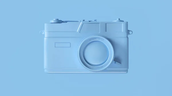 Blue Vintage Camera Illustration Render — Stock Photo, Image