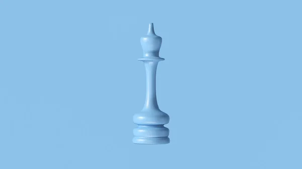 Blue Chess Queen Piece Иллюстрация Рендеринг — стоковое фото