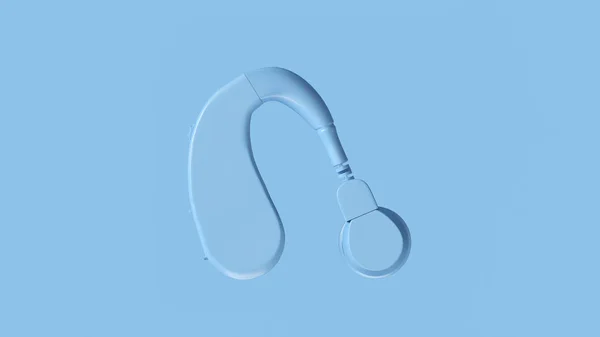 Halvány Kék Hátsórész Fül Hallás Segítség Illusztráció Viszonoz — Stock Fotó