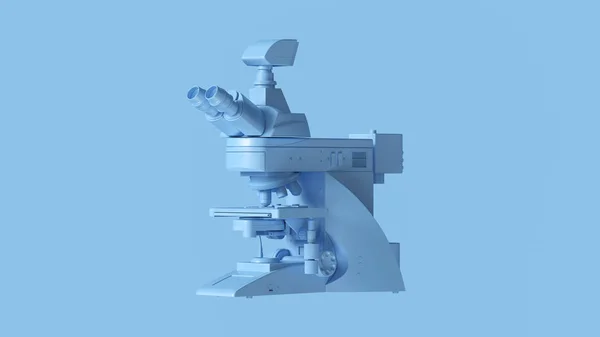 Kék Modern Digitális Mikroszkóp Illusztráció Renderelés — Stock Fotó