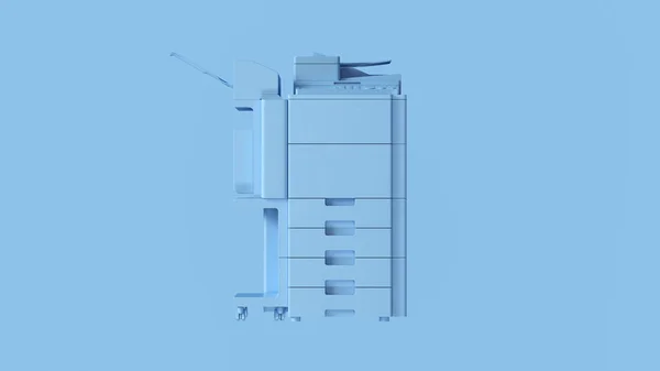 Impresora Grande Oficina Azul Pálido Ilustración Render —  Fotos de Stock