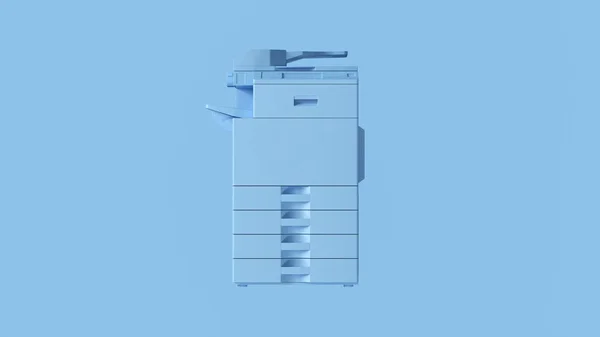 淡蓝色办公室大型打印机 — 图库照片