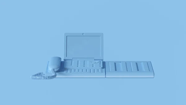 Blue Office Phone Illustrazione Rendering — Foto Stock