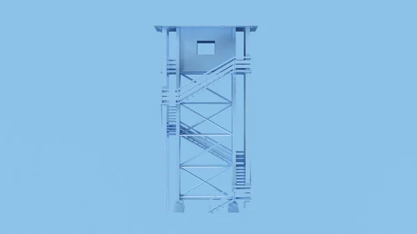 Blue Watch Tower Ilustração — Fotografia de Stock