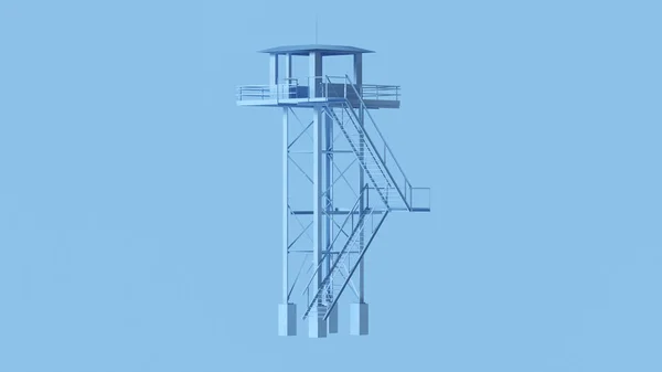 Blue Watch Tower Illustration — Stock Photo, Image