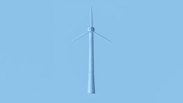 Blue Wind Turbine Illustrazione — Foto Stock