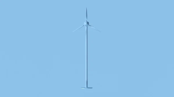 Blue Wind Turbine Ilustracji — Zdjęcie stockowe