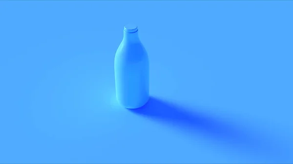 Botella Azul Leche Ilustración — Foto de Stock