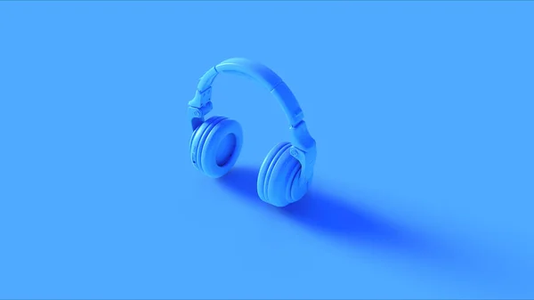 Auriculares Modernos Azules Ilustración —  Fotos de Stock