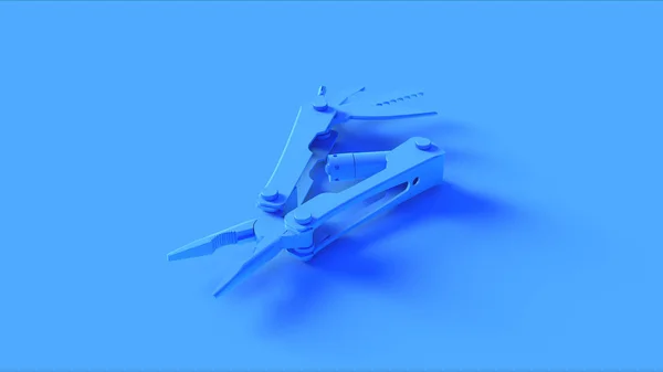 Blue Multi Tool Illustration Render — Stock Photo, Image