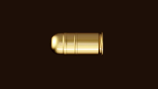 Gold Grenade Launcher Ronde Illustratie Rendering — Stockfoto