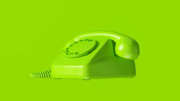 Téléphone Vert Illustration Rendu — Photo